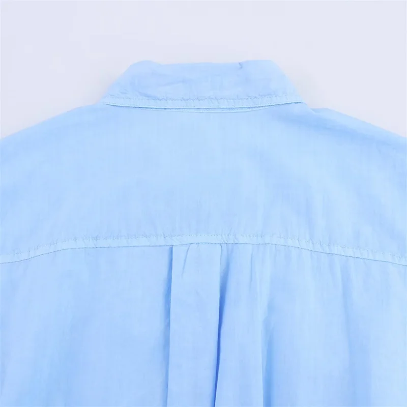 Летнее мини-платье в стиле рубашки новинка 2025 года модное повседневное