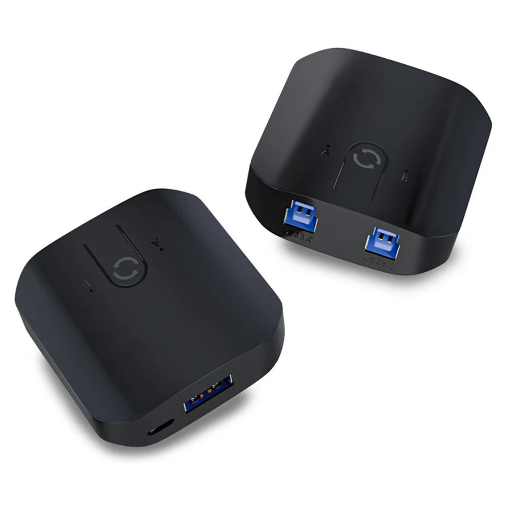 

KVM-переключатель USB 3,0, KVM-переключатель для Windows 10, ПК, клавиатуры, мыши, принтера, 2 шт., совместное использование 4 устройств, USB-переключатель