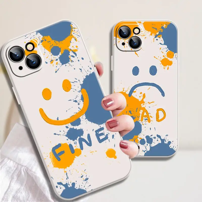 

Good And Bad Moods Phone Case For iPhone 13 Pro X Xr Xs 11 12 13 Max Pro Mini SE 2020 6 6s 8 Plus 7 7P Ocsd Taser Protective