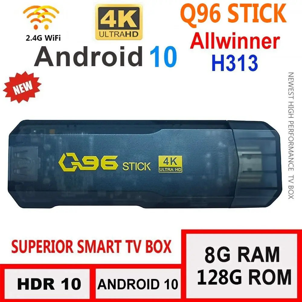Фото ТВ-приставка Q96, Android, 8 + 128 ГБ, 4 ядра, 2,4 ГГц, Wi-Fi №2