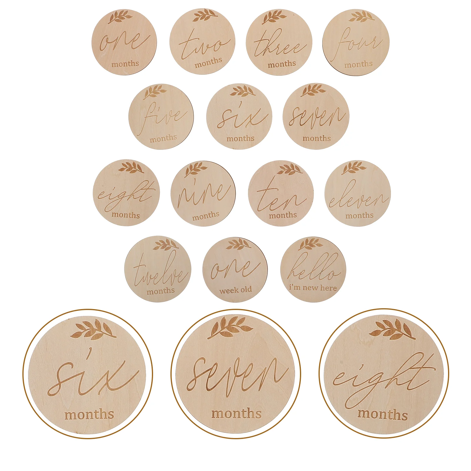 

14 Monthly Cards Photo Props Monthly Cards Newborn Milestone Cards