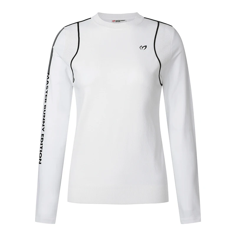 

Master Bunny Golf Sweater 2023 New Thin Round Neck Spliced Ice Sleeves Sunscreen Jersey Golf Clothing