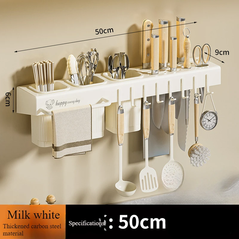 Держатель для сушки кухонных ножей Bear без сверления многофункциональный