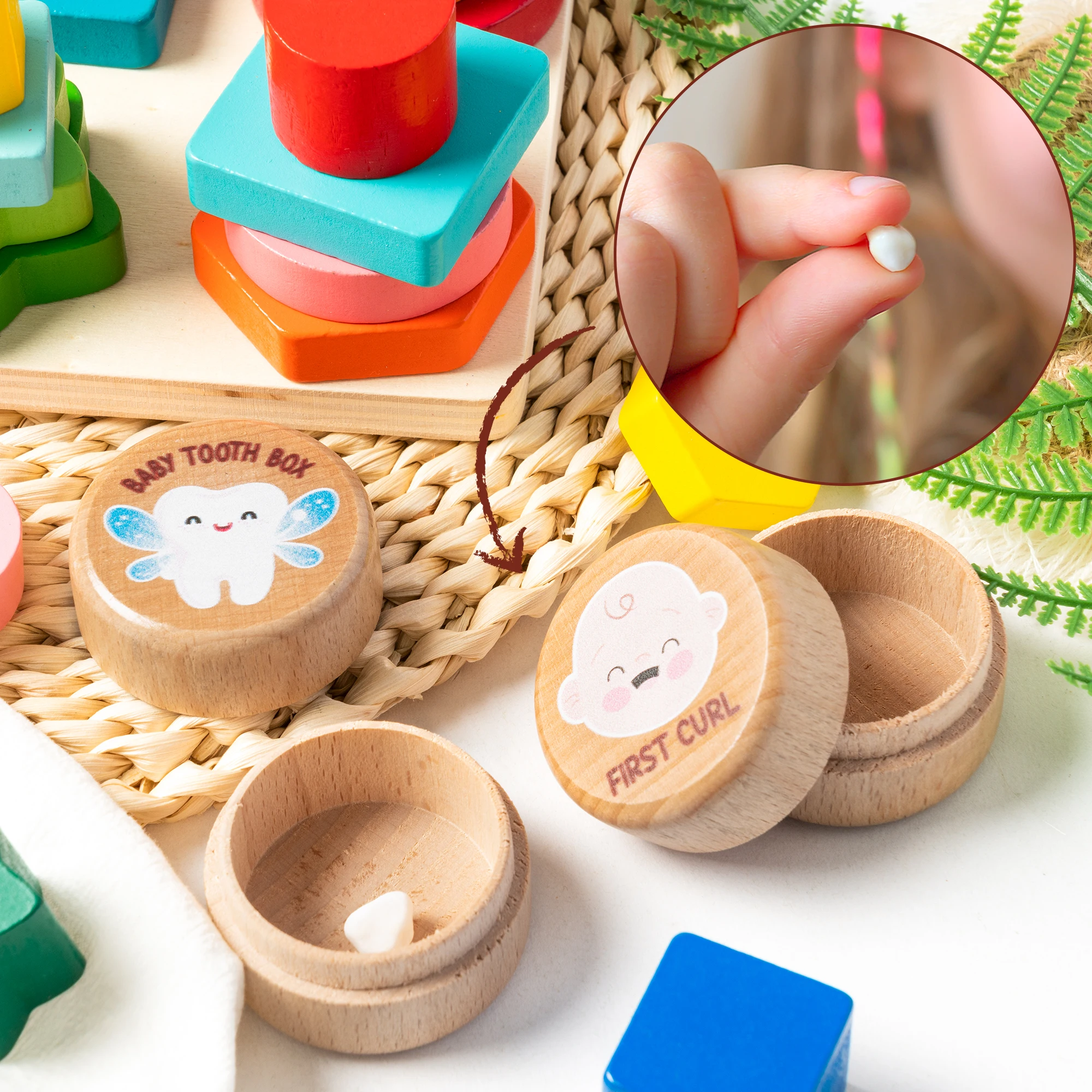 Деревянная Коробка-сюрприз Из 2 Упаковок Для Беременных