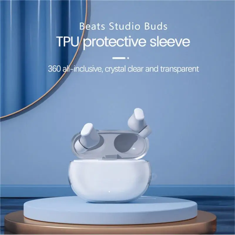 

Soft TPU cover for Apple Beats Studio Buds earphone protector Shell Accessories For Wireless bluetooth-compatible Earphone Case