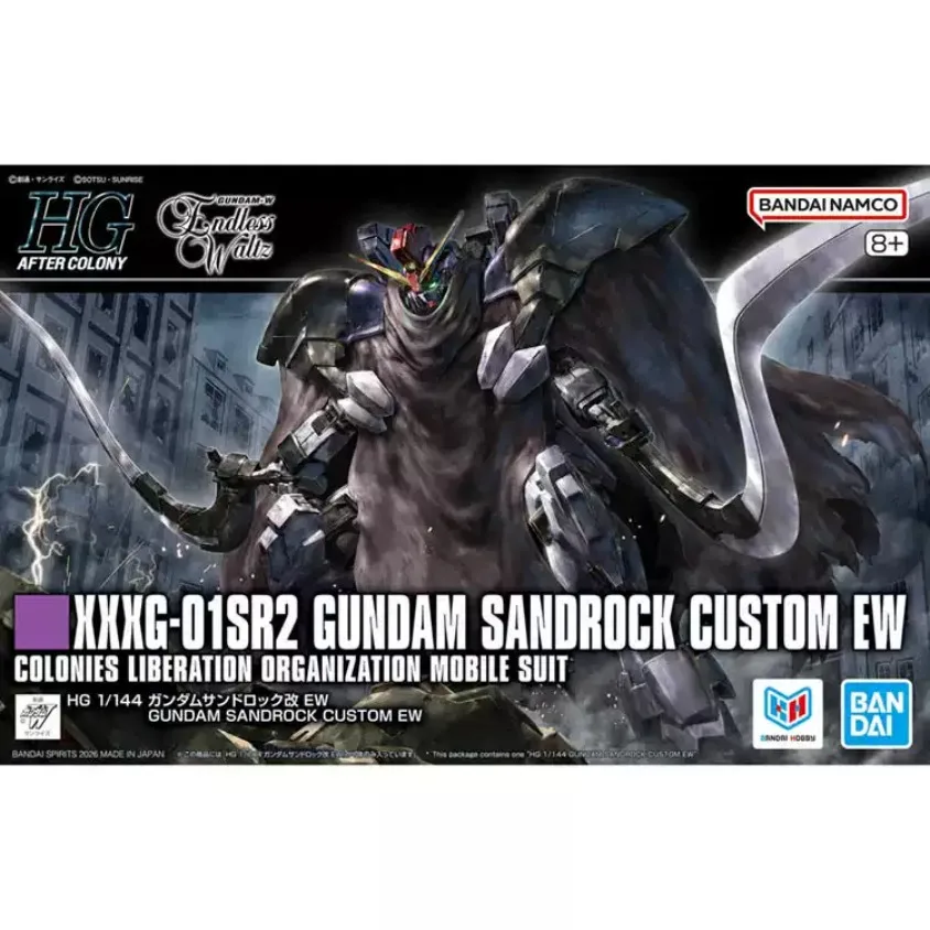 Фото BANDAI SPIRITS HGAC 1/144 XXXG-01SR2 Gundam Sandrock Custom EW: Коллекционная модель-конструктор аниме-робота Гандам Винг, подарки для фанатов №1