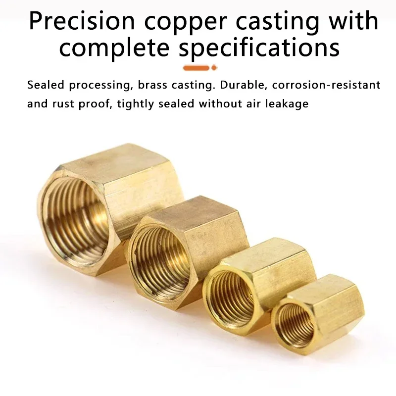 Латунные гнездовые соединители для труб с внутренней резьбой и шестигранной