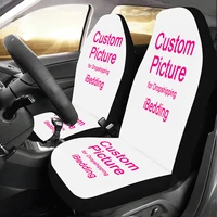 custom universal car seat cover custom pattern polyester fabric automobile suv seat covers pod dropshipping