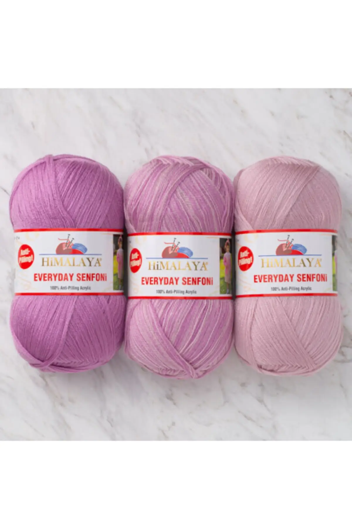 Everyday Symphony 3's Package Hand Knitting Yarn Purple & Lilac 710-09 Knitting Yarn DIY Craft Yarn Hobby Yarn