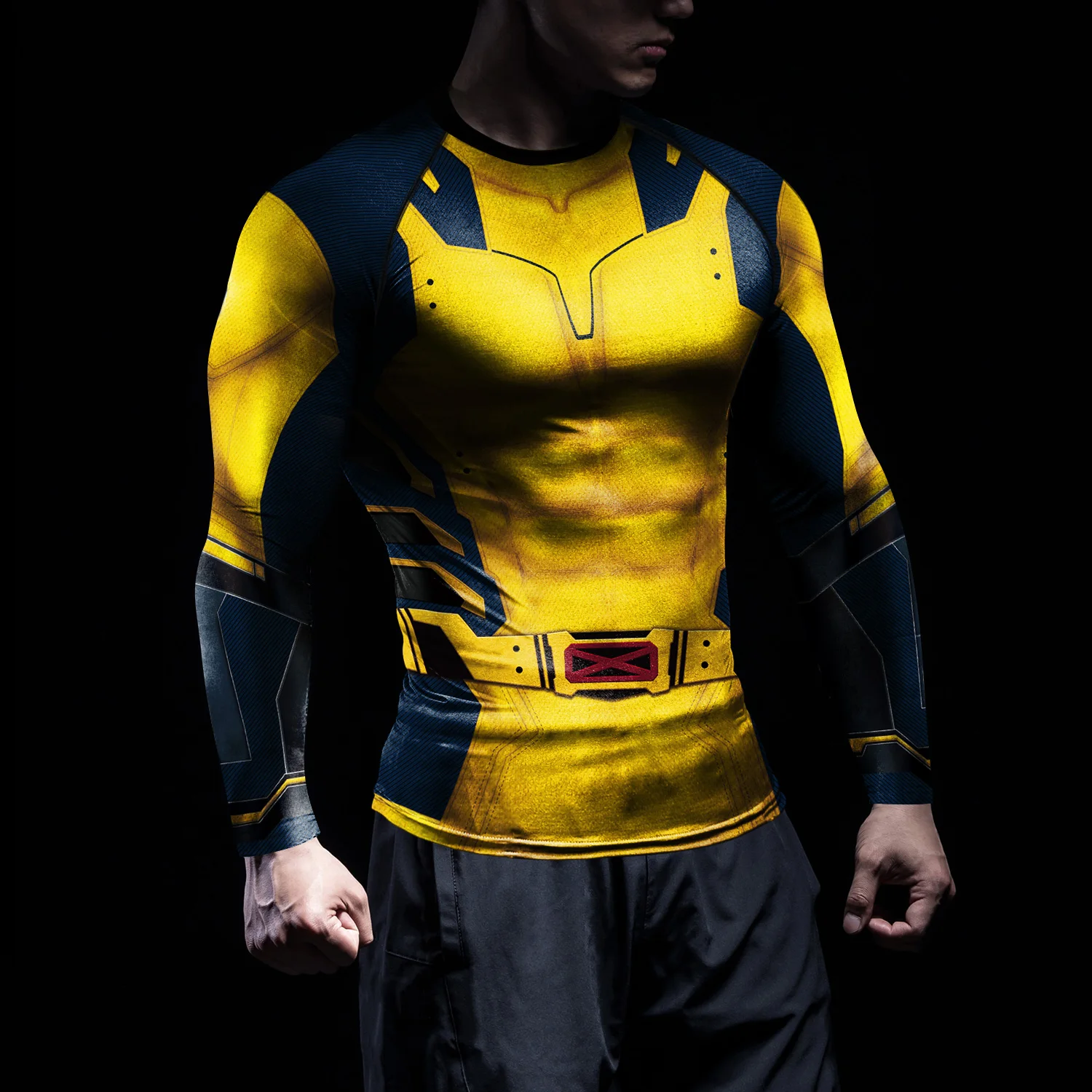 MINISO супергерой косплей Дэдпул компрессионные рубашки Хэллоуин Росомаха