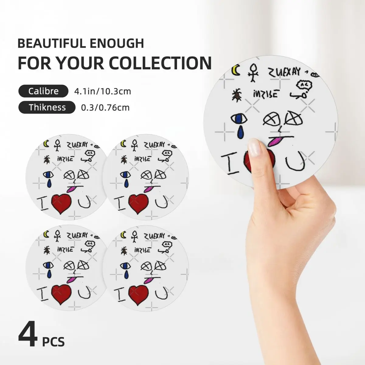 Тексты песен ночногомана It S Always Sunny Керамические подставки для кухонного бара (4