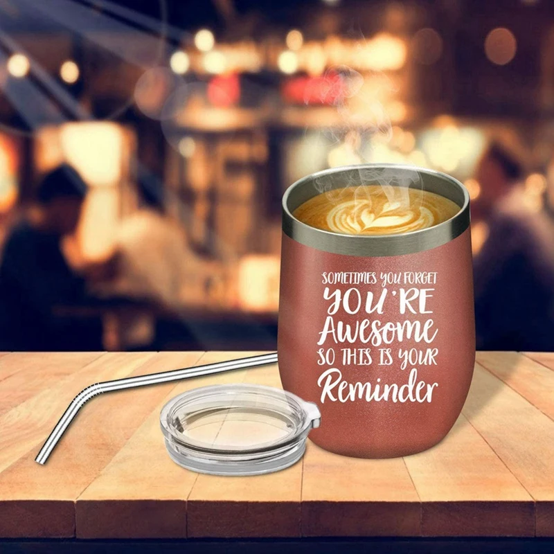 Набор стаканов для вина из нержавеющей стали объемом 12 унций пенсионные Подарки