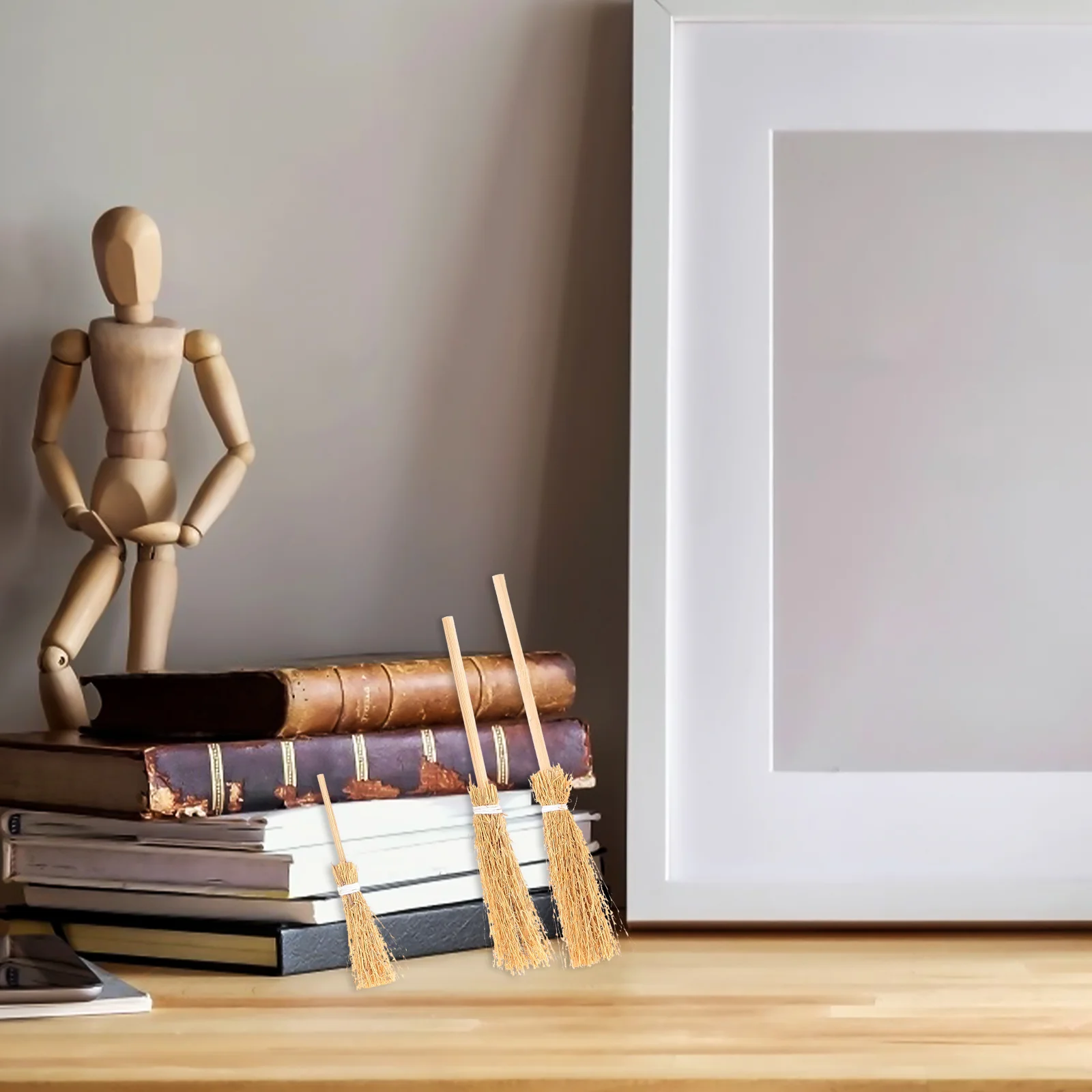 10 шт. мини-домик с метлой украшение имитация метлы декор ручной аксессуар для