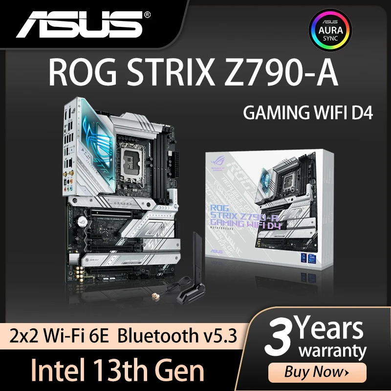 

ASUS ROG STRIX Z790-A GAMING WIFI D4 материнская плата 128 ГБ процессор 12-го поколения DDR4 PCI-E 5,0 М. 2 материнская плата Intel LGA 1700 Рабочий стол