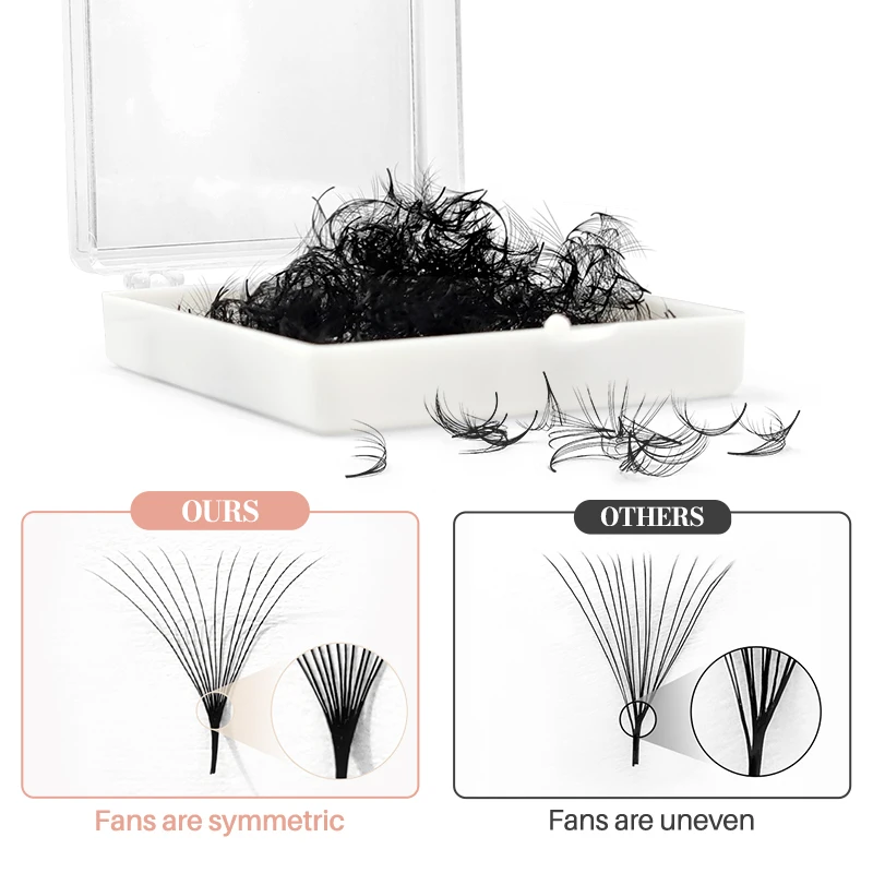 Фото 500-готовые свободные ресницы Pro Made Fans Cils Bouquets Prefaits Lash Fans Pre Made Volume Fans Наращивание ресниц Promade Fans №2