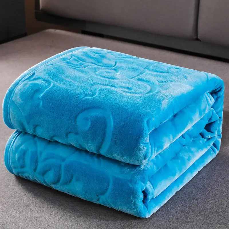 

Blanket Soft Warm Coral Fleece Flannel Blankets for Beds Throw Solid Color Bedspread Summer Sofa Plane Travel Plaids Blanket 1pc