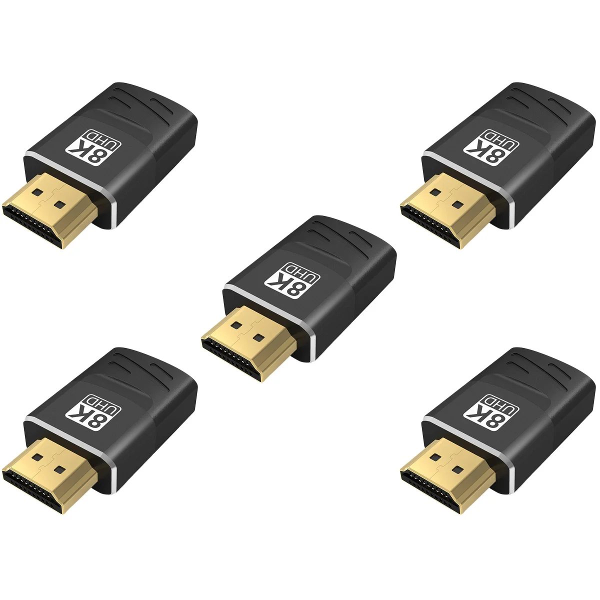

5x Converter Laptop Support Adapter PC Male To Female Projector Connector Receiver Adapter Connector