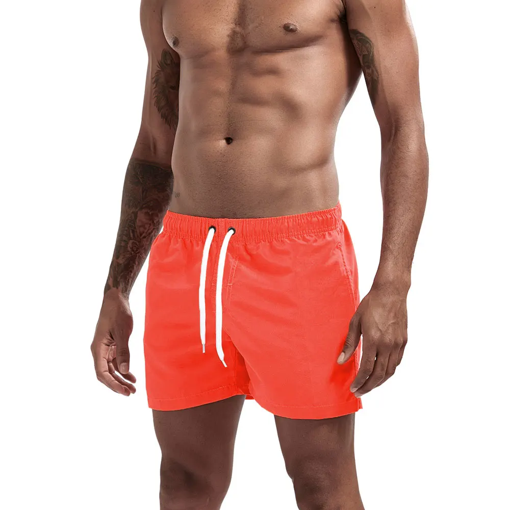 Мужские Быстросохнущие Пляжные Шорты Из Полиэстера Плавки Брюки Для Бега