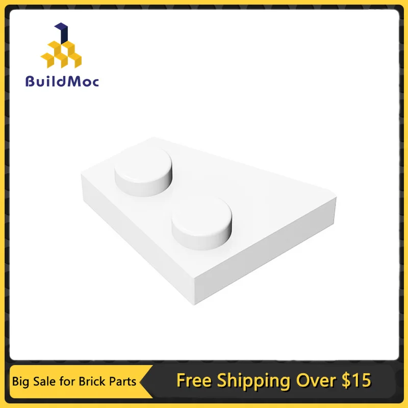 

10pcs MOC Compatible Assembles Particles 24307 Wedge Plate 2 x 2 Right Building Blocks DIY Educational High-Tech Spare Toys