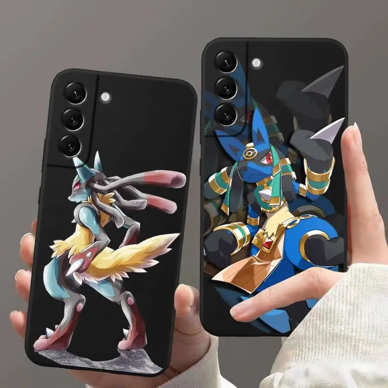 

Pokemon Lucario Toys Phone Case for Samsung Galaxy S22 S21 Ultra S20 FE S9 Plus S10 5G lite 2020 Silicone Funda Cover