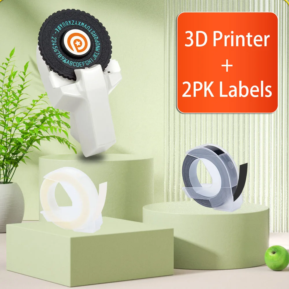 

Ручной 3D-принтер для тиснения этикеток, совместимый с DYMO, 3D рельефные ленты, замена для печатной машинки Dymo MOTEX E101 E202 12965 1540