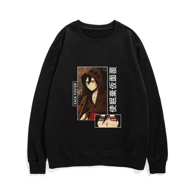 New Anime Angels of Death Sweatshirt Quality Zack Foster Graphic Pullover Unisex Fashion Streetwear Man The New Manga Pullovers