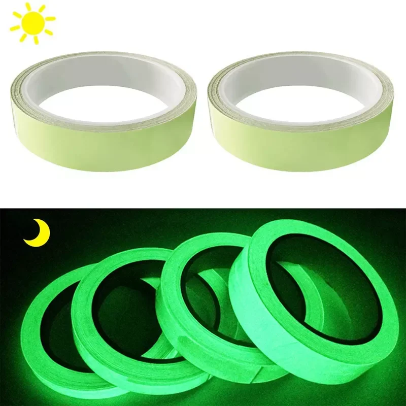 

Luminous Tape Self-adhesive Glow In The Dark Sticker Tape Night Vision Safety Warning Security Stage Home Decoration Tapes