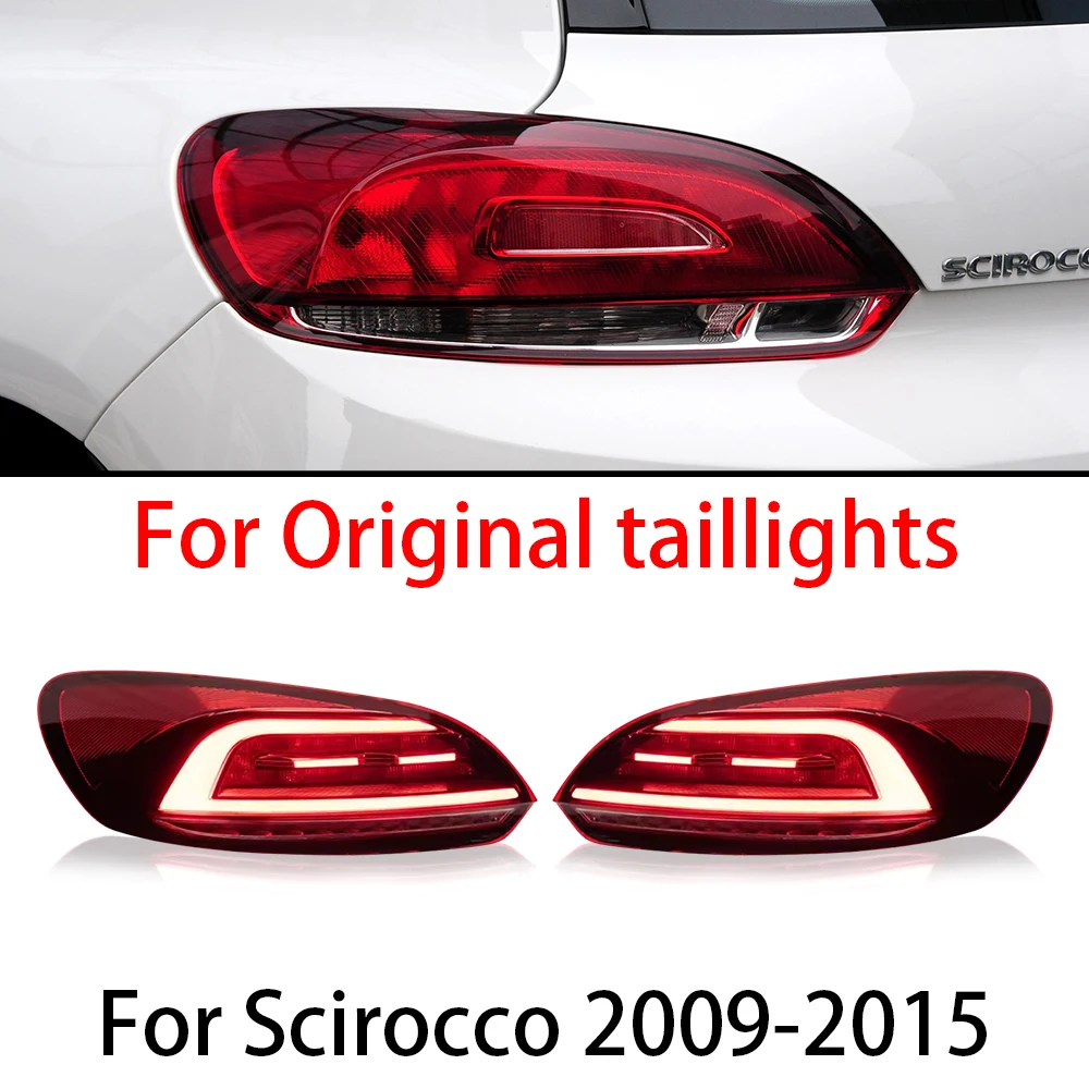 Задние фонари для VW Scirocco 2009-2015: габаритные огни, стоп-сигналы, указатели поворота, 2 шт. (art.: 3920d975997da) - 3920d975997da