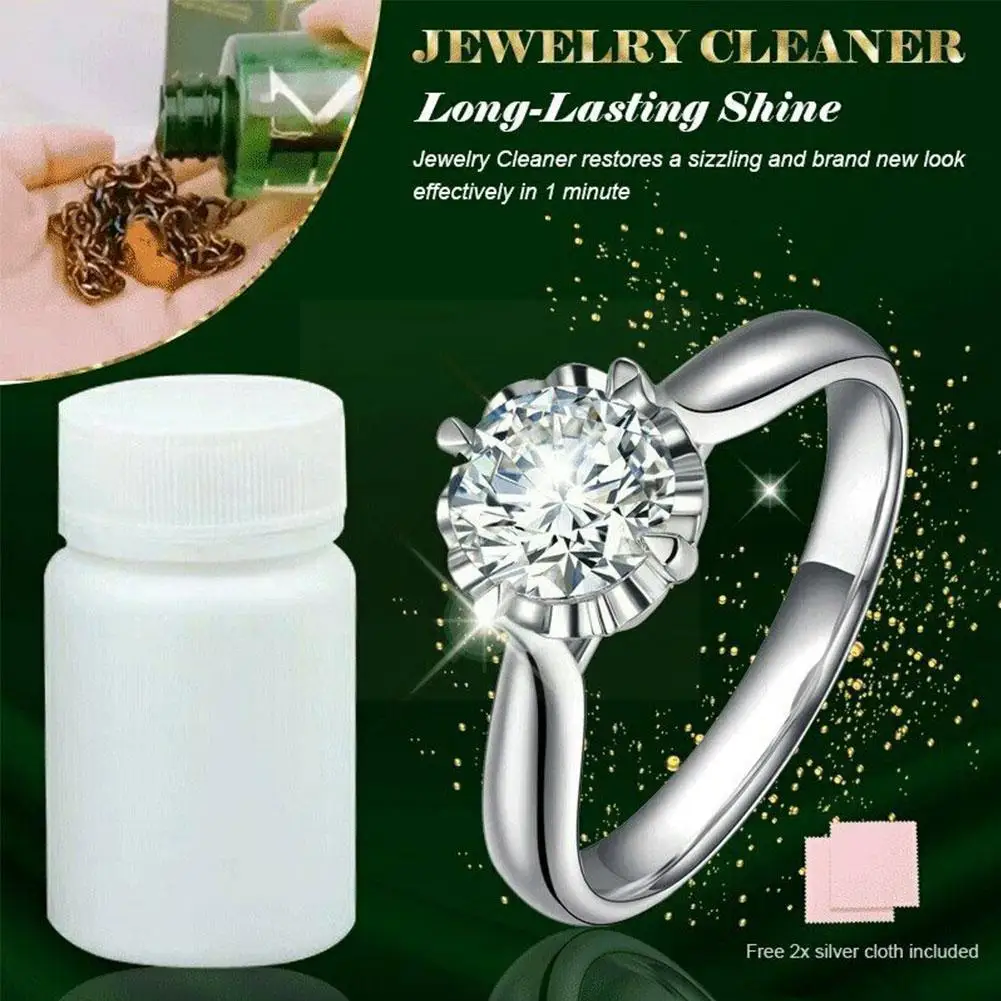 

40 Ml Silver Washing Water Gold And Silver Jewelry Brightener Free Silver Wiping Cloth Special Stain Removal For Silver Jew T3v4