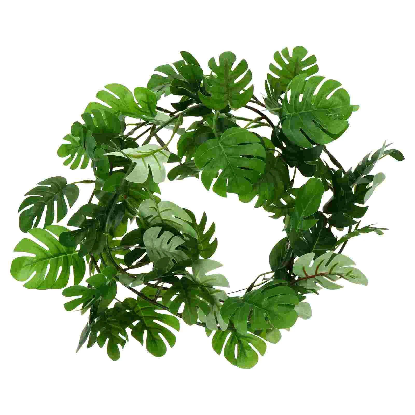 

1 pc Artificial Leaf Vine Green Imitation Leaf Vine Fake Leaf Rattan Home Decor Wedding Garland