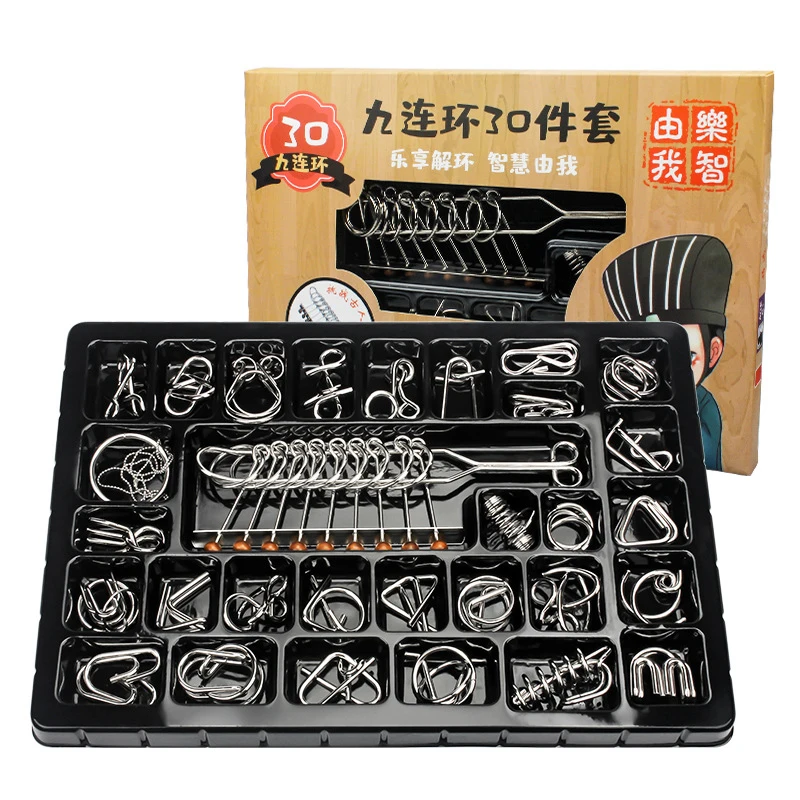 

12 Constellations Metal Ring Montessori Puzzle Increase IQ Kids Educational Interactive Unlock The Game Toys for Children Adults