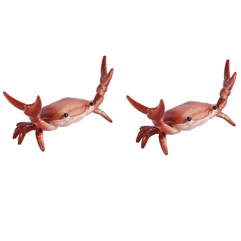 

2X New Japanese Creative Cute Crab Pen Holder Weightlifting Crabs Penholder Bracket Storage Rack Gift Stationery