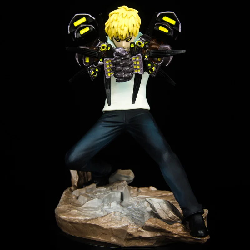 

Anime One Punch Man Genos T Version PVC Action Figure Collectible Model Doll Toy 14cm