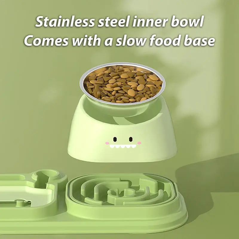 Автоматическая кормушка для кошек поилка из нержавеющей стали не скользит с