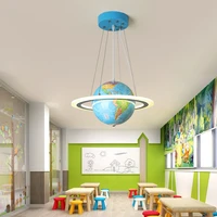 creative personality atmospheric globe boy room light led eye protection childrens chandelier bedroom study globe chandelier