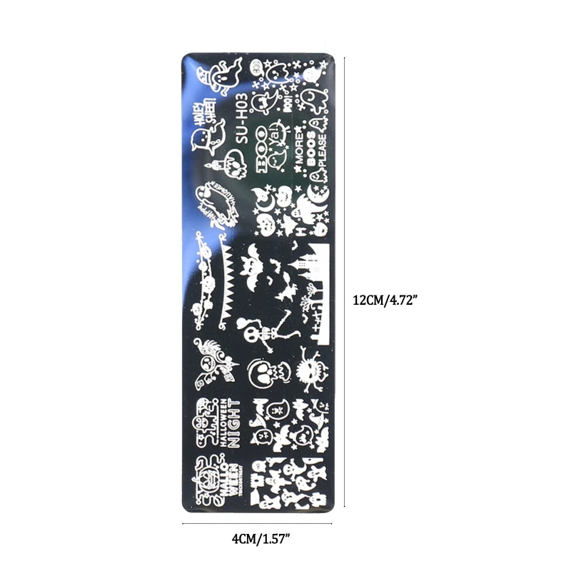 

Nail Art Stamping Plates Set 6pcs Nail Stamping Plates Stamper Scraper DIY Nail Image Polish Templates Plates Print