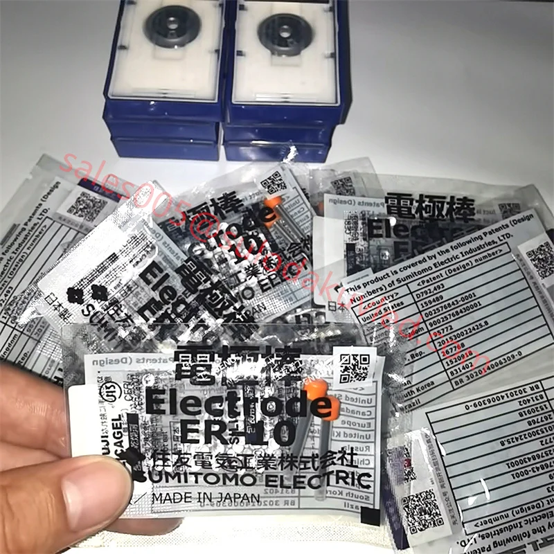 Newest Original ER-10 Electrodes for Sumitomo Type-39 TYPE-66 TYPE-81C T-600C 400S Fiber Optic Fusion Splicer Electrode rod