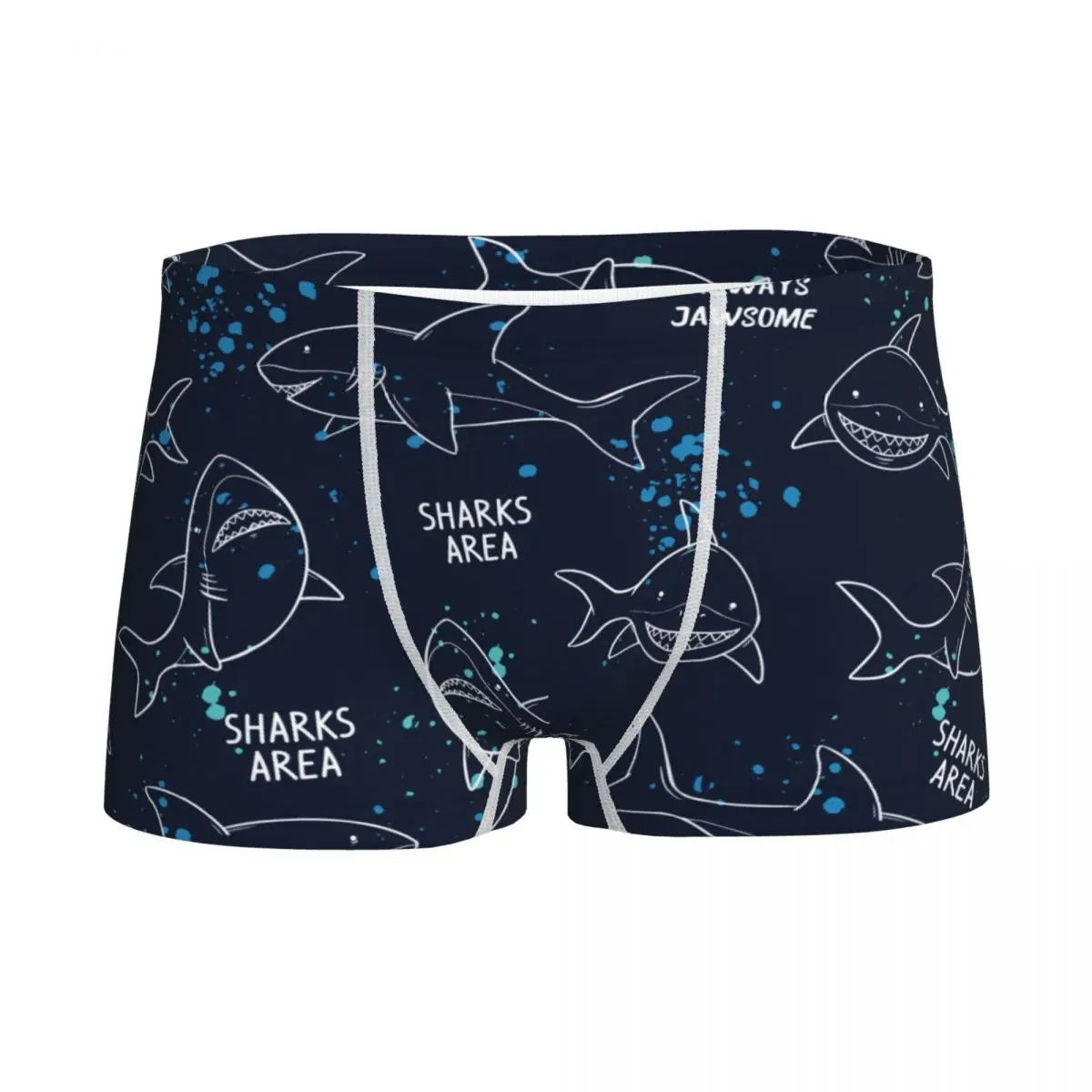 

Boy Sea Shark Animal Boxers Cotton Youth Soft Underwear Men Shorts Underpants Funny Teenagers Underpants