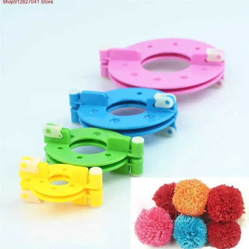 

8pcs 4 Sizes DIY pom pom maker Fluff Ball Weaver Needle Craft Knitting Tool wool needlework Set sewing accessories