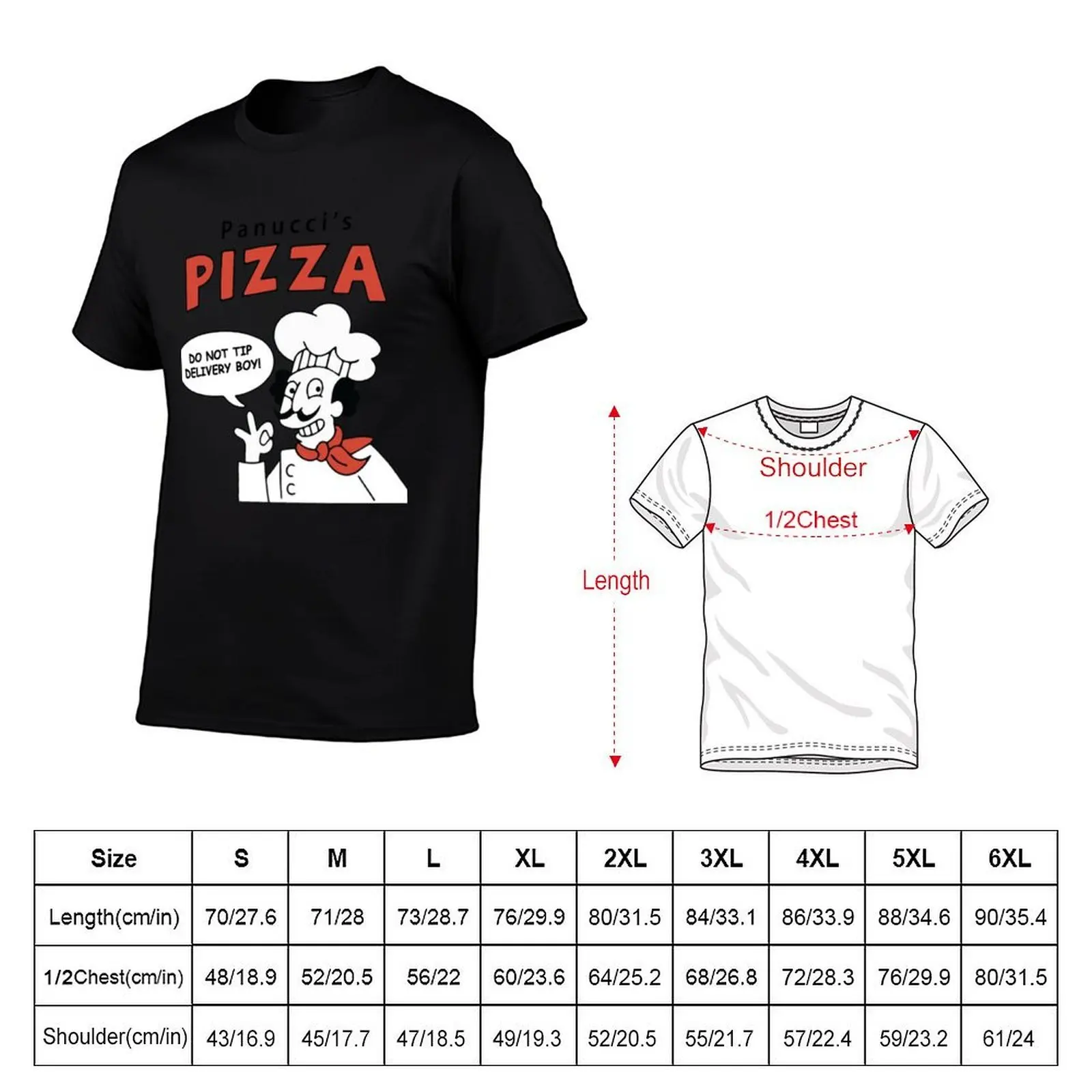 Фото Футболка Panucci's Pizza с круглым вырезом для высоких и крупных людей №2