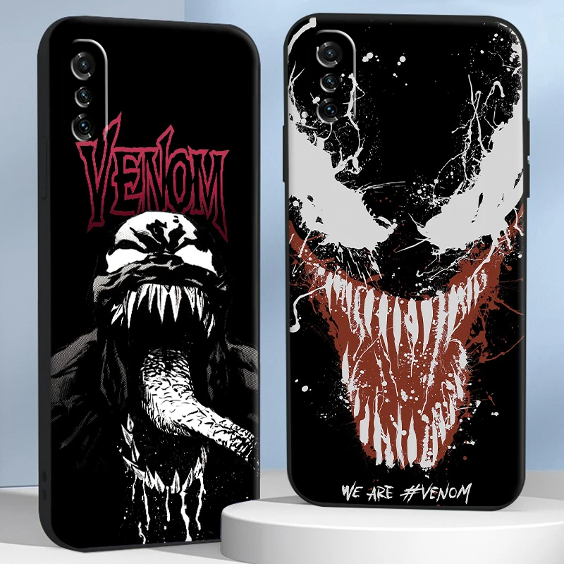 

Marvel Comics Venom Phone Case For Xiaomi POCO X3 Pro M3 Pro NFC F3 GT 11 Lite Luxury Ultra Liquid Silicon Coque Unisex Funda