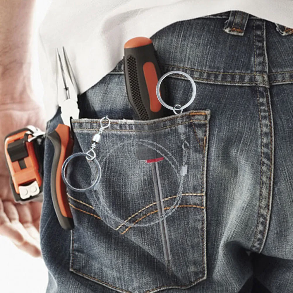 Кольцевая стальная проволочная пила пластиковая ручная цепь для экстренных