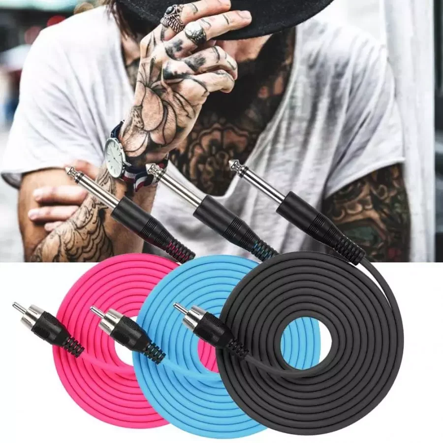 

Silicone Tattoo Hook Line for Straight RCA Interface Tattoo Machine Power Supply Accessories Tattoo Clip Cord Line Wire Cable