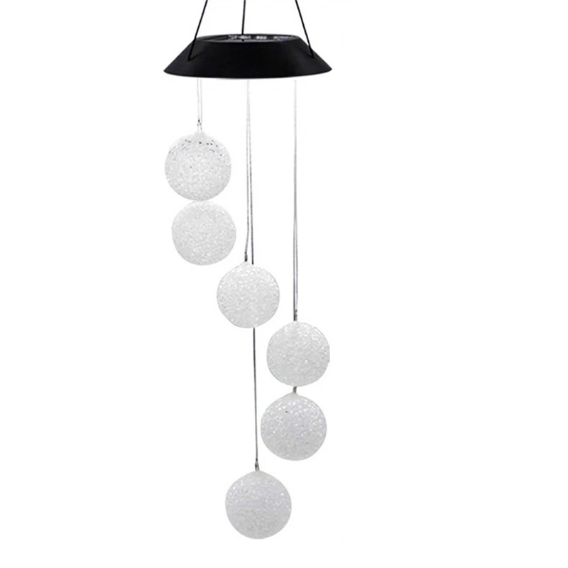 

Solar Ball Light LED Colour Changing Garden Yard Hanging Decoration Light Outdoor Powered Wind Chime Waterproof Lamps