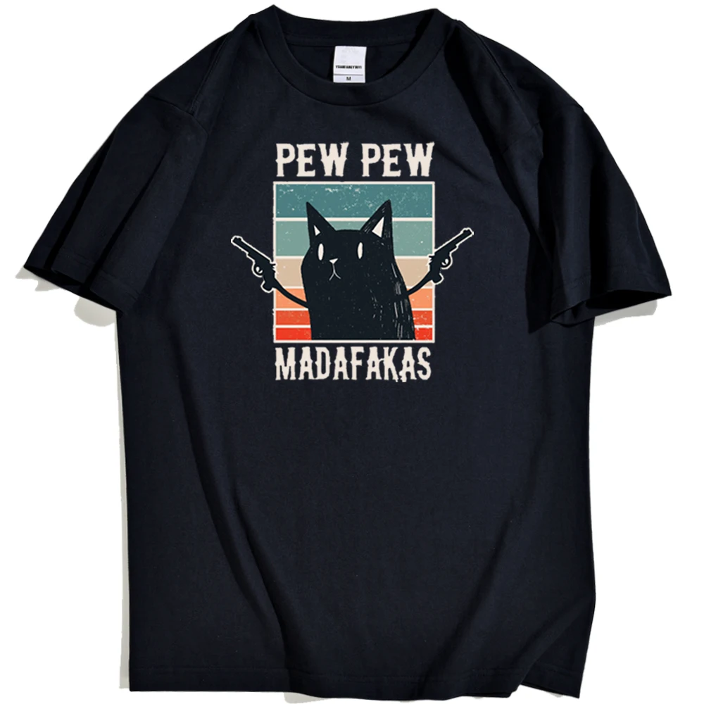 

Pew Madafakas мультфильм Письмо Печать персональная Футболка Мужская Уличная мода футболки для мужчин короткий рукав