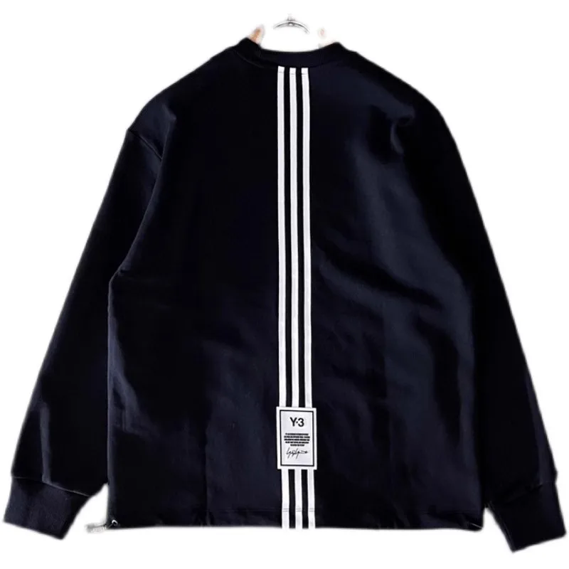 

2023 Y-3 спортивные свитшоты, мужские тканые повседневные топы с длинным рукавом, свободные свитшоты в стиле пэчворк WY818