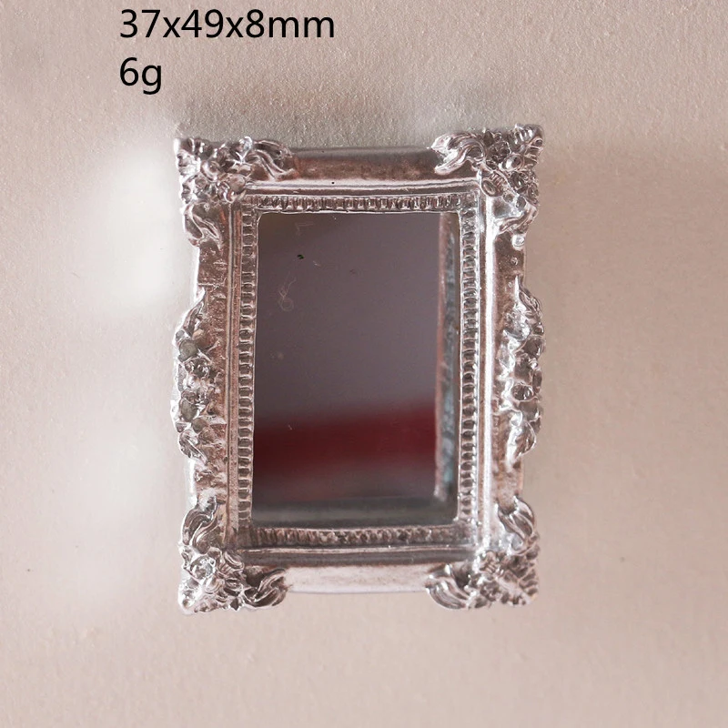 1 шт./упаковка Классические зеркальные мини-аксессуары для кукольного домика