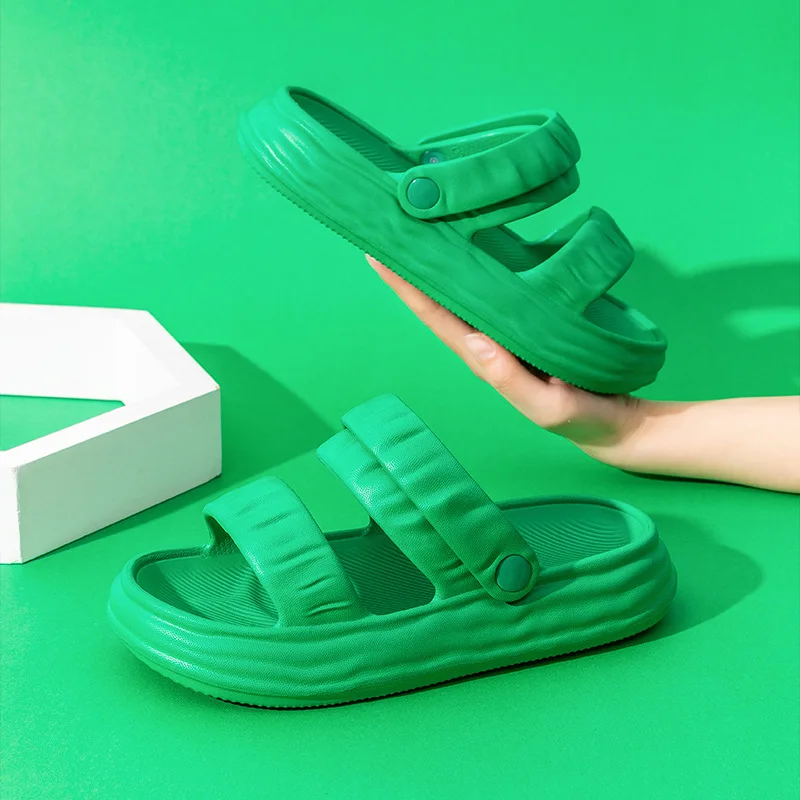 Slippers Women's Thick Bottom Heightened Non-slip Breathable Non-smelly Foot Slippers Home Personalized Deodorization