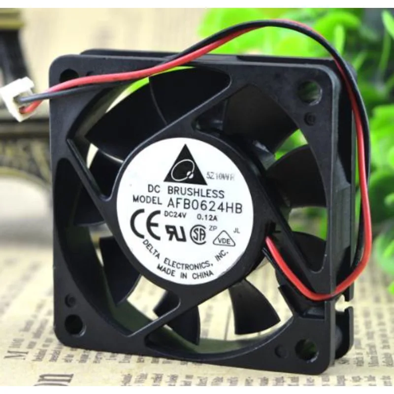 Оригинальный вентилятор ЦП для Delta AFB0624HB 6015 24 В 0.12A, Частотный преобразователь, охлаждающий вентилятор 6 см 60x60x15 мм