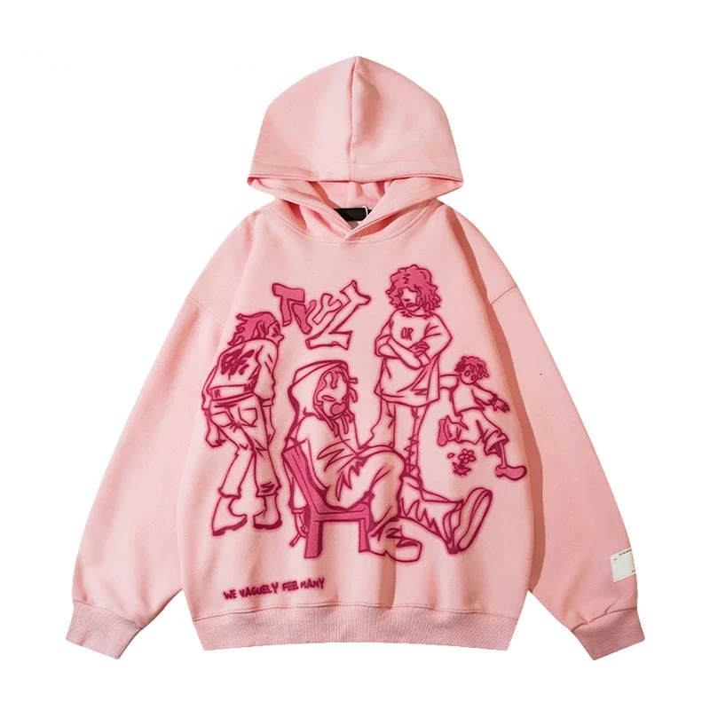 

2023 Women Hoodie Y2k Scrawl Graphic Harajuka Sudaderas Grunge Pullover Streetwear Sweatshirt Punk Gothic Oversized Hoodies